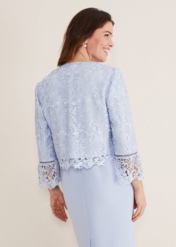 Phase Eight Isabella Lace Jackets Light Blue Canada | CPKZDY-328